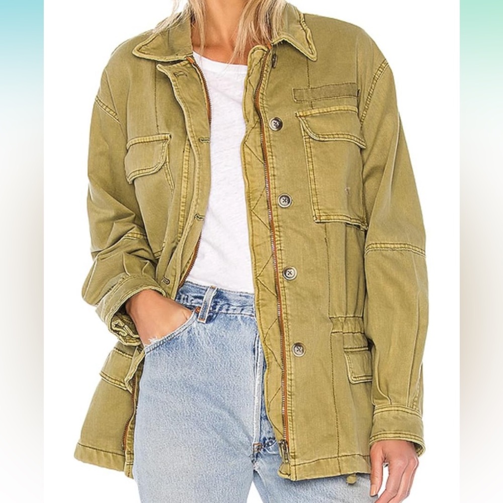 Free People Women's Seize The Day Jacket Green